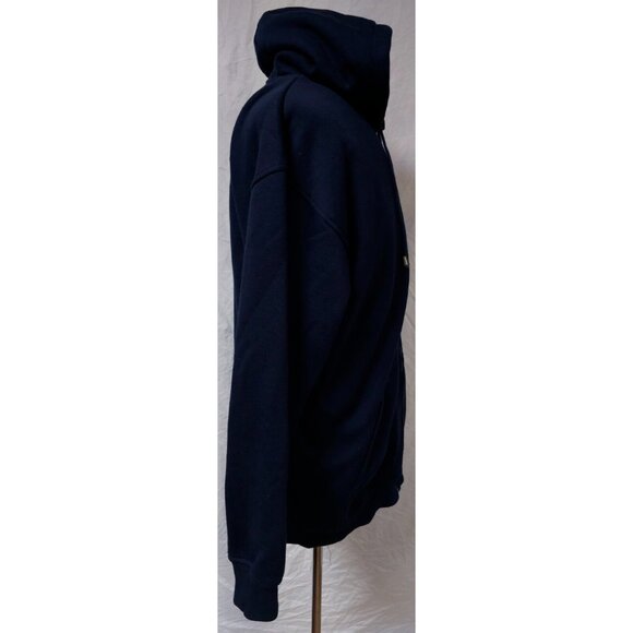 Goby Dream Wear Womens XL Dark Blue Fleece Full Zip Hooded Jacket Hoodie - Picture 6 of 11